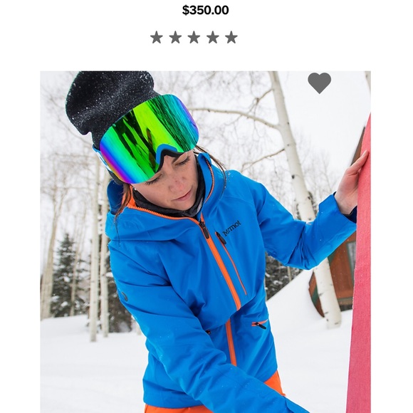 LAST CHANCE!❤️REMOVING. Orange MARMOT SKI/SNOWBOARD jacket shell coat❤️ - Picture 2 of 6